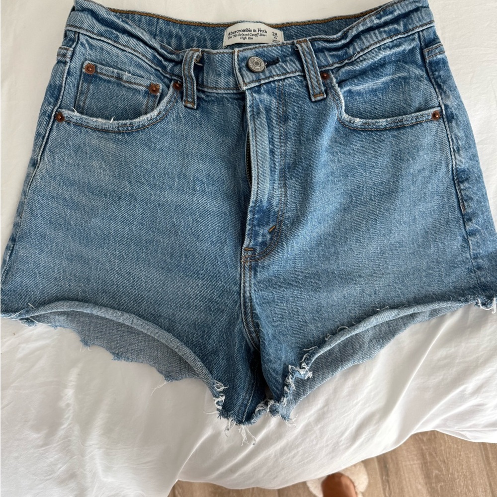 Abercrombie & Fitch Light Blue Jean Shorts